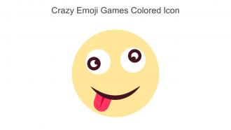 Crazy Emoji Games Colored Icon In Powerpoint Pptx Png And Editable Eps Format