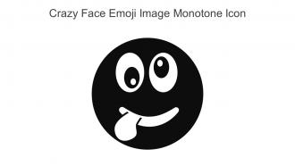 Crazy Face Emoji Image Monotone Icon In Powerpoint Pptx Png And Editable Eps Format