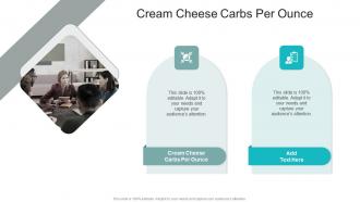 Cream Cheese Carbs Per Ounce In Powerpoint And Google Slides Cpb