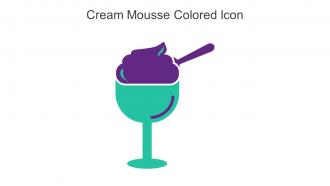 Cream Mousse Colored Icon In Powerpoint Pptx Png And Editable Eps Format