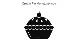 Cream Pie Monotone Icon In Powerpoint Pptx Png And Editable Eps Format