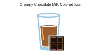 Creamy Chocolate Milk Colored Icon In Powerpoint Pptx Png And Editable Eps Format