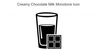 Creamy Chocolate Milk Monotone Icon In Powerpoint Pptx Png And Editable Eps Format