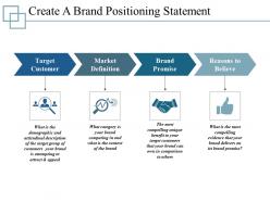 Create a brand positioning statement ppt infographics template 1
