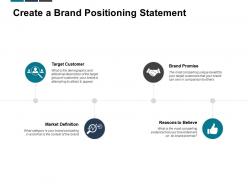 Create a brand positioning statement target customer brand promise ppt powerpoint presentation