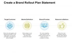 Create a brand rollout plan statement ppt powerpoint slide