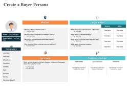 Create a buyer persona language ppt powerpoint presentation pictures infographics