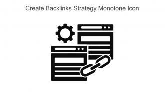 Create Backlinks Strategy Monotone Icon In Powerpoint Pptx Png And Editable Eps Format