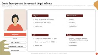 Create Buyer Persona To Represent Target Audience RTM Guide To Improve MKT SS V
