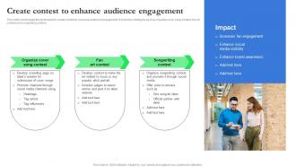 Create Contest To Enhance Audience Engagement Record Label Branding And Revenue Strategy SS V