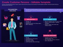Create customer persona editable template ppt show