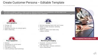 Create customer persona editable template the complete guide to web marketing ppt sample