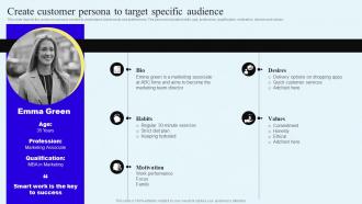 Create Customer Persona To Target Specific Audience Direct Response Marketing Campaigns MKT SS V