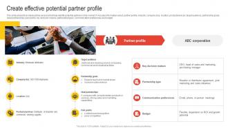 Create Effective Potential Partner Profile Nurturing Relationships