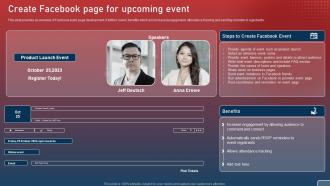 Create Facebook Page For Upcoming Event Plan For Smart Phone Launch Event