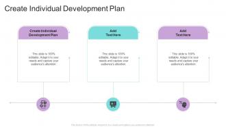 Create Individual Development Plan In Powerpoint And Google Slides Cpb