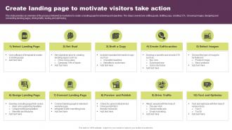 Create Landing Page To Motivate Visitors Take Action Guide To Direct Response Marketing