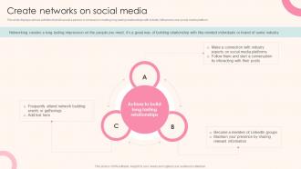 Create Networks On Social Media Guide To Personal Branding For Entrepreneurs