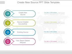 Create new source ppt slide template