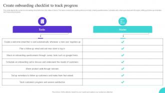Create Onboarding Checklist To Track Progress Ppt Graphics