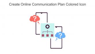 Create Online Communication Plan Colored Icon In Powerpoint Pptx Png And Editable Eps Format