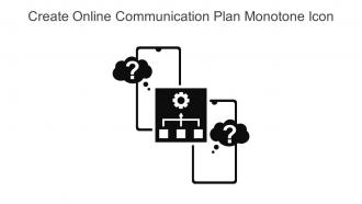 Create Online Communication Plan Monotone Icon In Powerpoint Pptx Png And Editable Eps Format