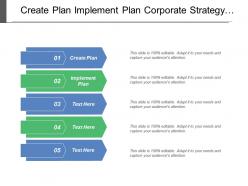 Create plan implement plan corporate strategy insurance planning