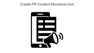 Create PR Content Monotone Icon In Powerpoint Pptx Png And Editable Eps Format