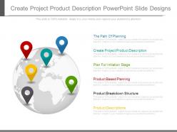 Create project product description powerpoint slide designs