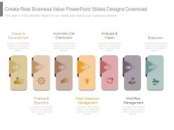 Create real business value powerpoint slides designs download
