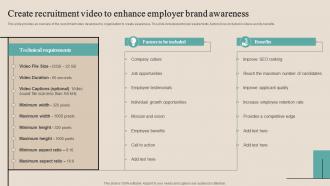 Create Recruitment Video To Enhance Optimizing Functional Level Strategy SS V