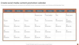 Create Social Media Content Promotion Integrated Marketing Communication MKT SS V