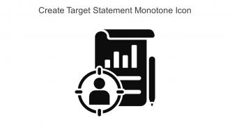 Create Target Statement Monotone Icon In Powerpoint Pptx Png And Editable Eps Format