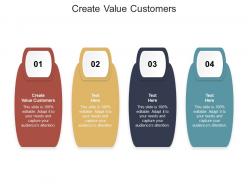 Create value customers ppt powerpoint presentation icon inspiration cpb