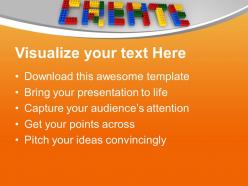 Create with lego blocks realistic business concept powerpoint templates ppt themes and graphics 0113