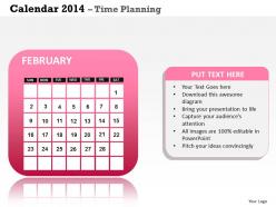 Create your business year 2014 calendar template and powerpoint slide for planning