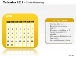 Create your business year 2014 calendar template and powerpoint slide for planning