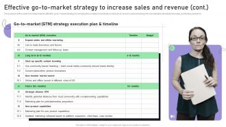 Creating A Business Plan For Your Digital Effective Go To Market Strategy To Increase Sales BP SS Editable Captivating
