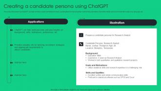 Creating A Candidate Persona Using ChatGPT Unlocking Potential Of Recruitment ChatGPT SS V