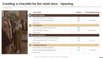 Creating A Checklist For The Retail Store Opening Essential Guide To Opening