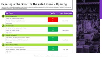 Creating A Checklist For The Retail Store Opening Strategies To Successfully Open