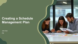 Creating A Schedule Management Plan PPT Structure AT