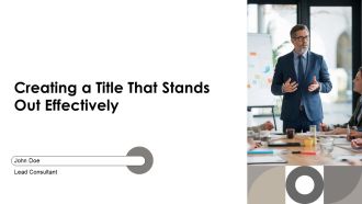 Creating A Title That Stands Out Effectively PPT Presentation AT