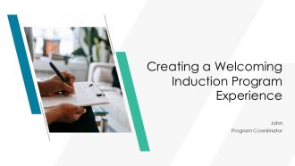 Creating A Welcoming Induction Program Experience PPT Structure AT