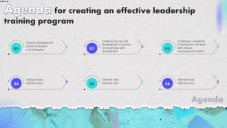 Creating An Effective Leadership Training Program Powerpoint Presentation Slides Impressive Colorful