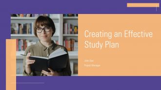 Creating An Effective Study Plan PPT Sample ACP