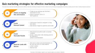Creating An Interactive Marketing Quiz Marketing Strategies For Effective MKT SS V
