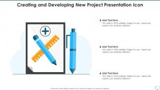 Creating and developing new project presentation icon