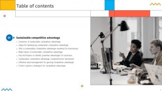 Creating And Sustaining Competitive Advantages Powerpoint Presentation Slides Strategy CD V