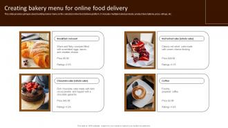 Creating Bakery Menu For Online Food Building Comprehensive Patisserie Advertising Profitability MKT SS V